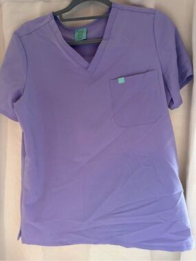 Women’s Garde Malade purple scrub top